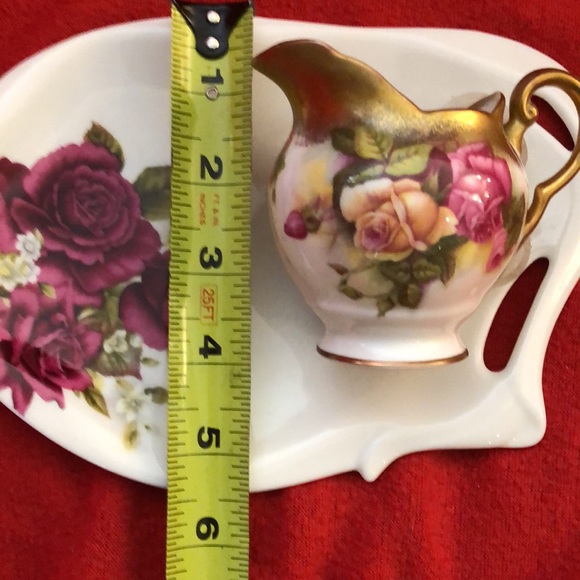 Royal Chelsea vintage porcelain creamer and saucer - Picture 9 of 11